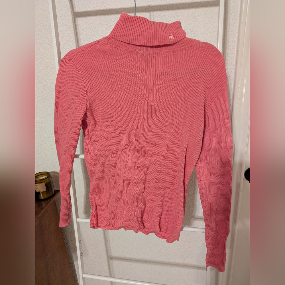 Vintage Ralph Lauren Cotton Candy Pink Turtleneck